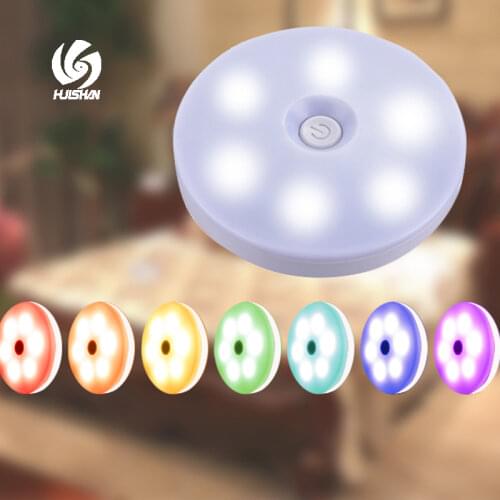 Colorful USB Recharge Led Night Light 7 Colores Portable Magnetic Base Led Lamp Home Wall Lights For Bedroom Dimming Night Lamp
