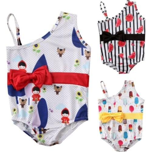 Girl Kids Summer Swimwear Bikini Swimsuit Swimming Costumes Bathing Suit 1-5T