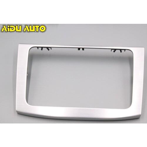 FOR VW PASSAT CC PASSAT B6 CD RADIO BEZEL TRIM BRUSHED ALUMINUM BEZEL NAVIGATION 3C0 858 069 AH 20V