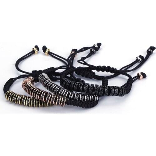 Hot Sale Anil Arjandas Macrame Braiding Bracelets for Women DIY Weaving Bracelet Adjustable Size Thread with Pave CZ Wholesale