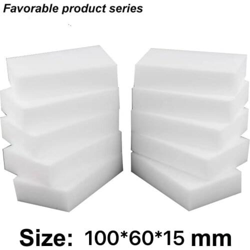 50 pcs 10*6*1.5cm White Kitchen Sponge high density dish washing melamine magic cleaning dishes clean melamine sponge eraser pad