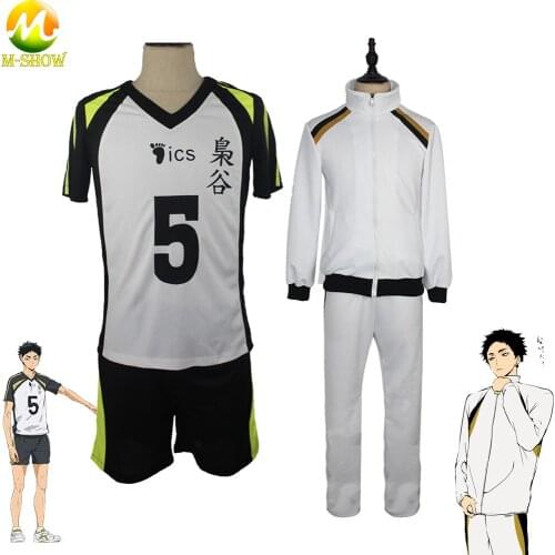 Haikyuu Fukurodani Academy Uniform Bokuto Koutarou Cosplay Costume Jerseys Sportswear for Adult