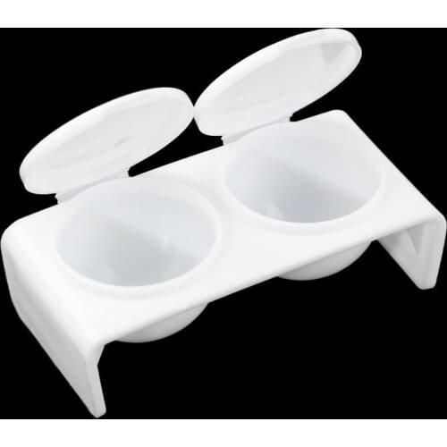 Nail Art Tools Manicure Nail Crystal Cup Double Lid Carved Acrylic Liquid Supplies