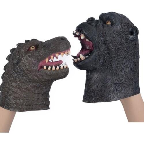 King Kong Figure Action Cosplay Props Movie Latex Mask ABS Challenge Godzilla Puzzle Monster Model Ornaments Toys Doll Figma