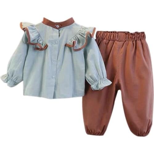 2Pcs Girls Clothing Sets Autumn Winter Toddler Girls Clothes Kids Tracksuit For Girl Suit Children Clothing 2 to 7 Year