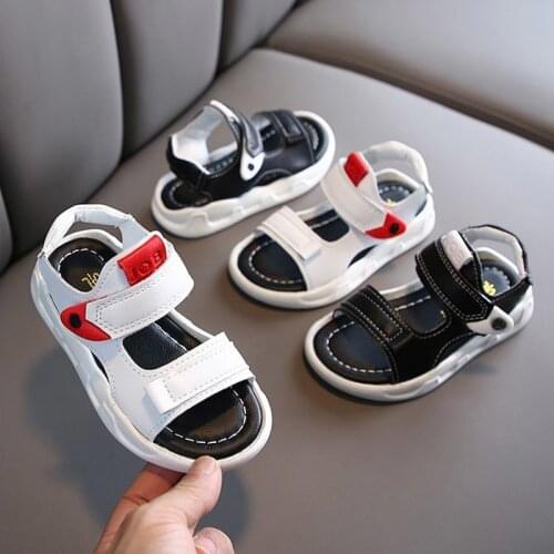 Summer Children Boy Sandals For Teenager Boys Fashion White Black School Beach Sandals 1 2 3 4 5 6 7 8 9 10 11 12 Years Old