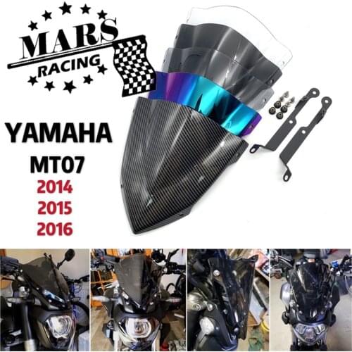 Windshield Wind For YAMAHA MT07 FZ07 2014 2015 2016 2017 Motorcycle Accessories Pare-brise Wind Deflectors