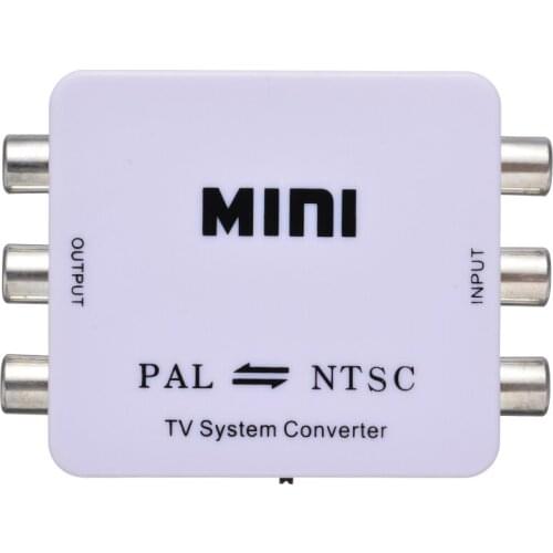 Mayitr 1pc PAL/NTSC/SECAM to PAL/NTSC Converter Mini Bi-directional TV System Converter Switcher for DVD VCD Xbox