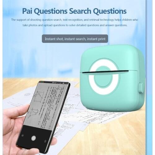 Mini Label Printer Bluetooth Label Printer Maker Thermal Printer for Home Business Photo Label Memo List Printing