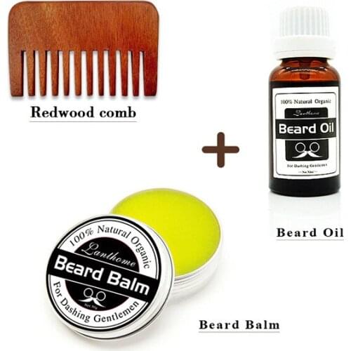 Natural Face Beard Styling Oil Men Organic Beard Oil Balm Oil Moustache Wax Styling Beeswax Moisturizing Smoothing Beard Care