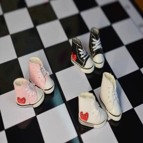 Ob11 [Handmade Canvas Shoes] Obitsu11 Sport Shoes Doll Accessories (Suitable For P9, Cu-Poche,Middle Blyth)