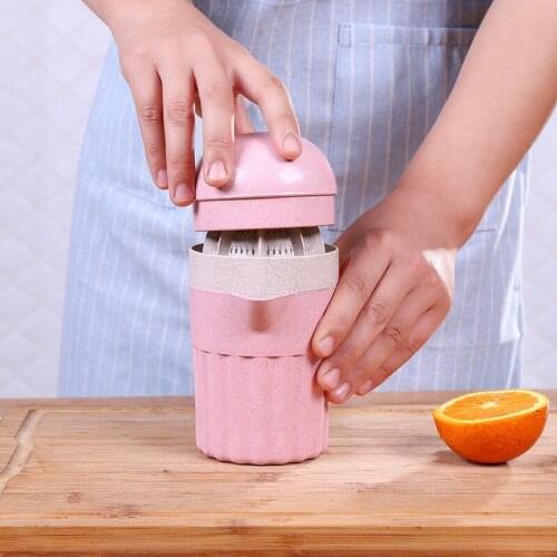 Portable Blender Straw Manual Juice Presser Plastic Mini Juice Presser Lemon Fruit Extractor Orange Presser Household Juice Cup