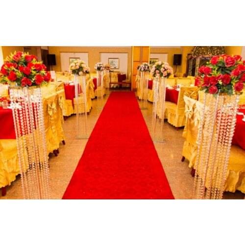 Clear wedding centerpiece acrylic bead strands 120cm tall Wedding Decoration Road Cited Flower Stand for wedding table decor