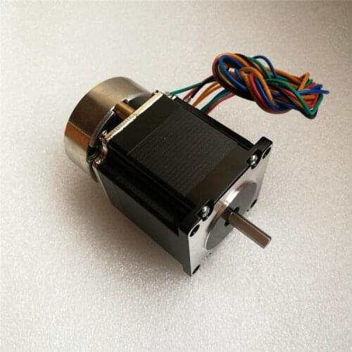 Nema23 Step Motor With Holding Brake 57*56mm 2.8A 1.26N.m 57 Stepper Motor 24V Power Off Brake 57STH56-2804BZ