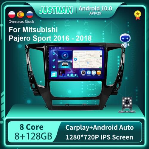 Android 10.0 Car Radio Multimedia Video Player For Mitsubishi Pajero Sport 2016 2017 2018 GPS Serero Carplay 6G 128G No 2 din 9"
