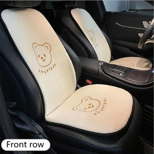 High Quality Plush Universal Cute Cartoon Little Bear High Quality Lamb Wool Warm Neckpillow Waistpillow Car Seat Cushon