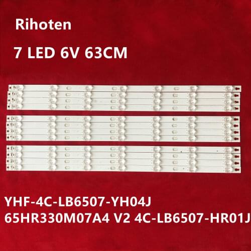 1lot=12pcs for TCL D65A620U led 4C-LB6507-HR01J 65HR330M07A4 screen LVU650AU0T