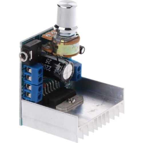 2x15W DC 9-15V TDA7297 Blue Dual Channel Digital Audio Power Amplifier Board Module