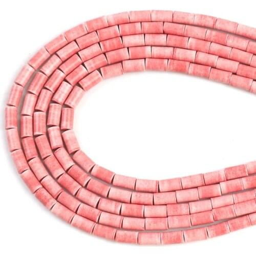 New Stylish Natural Cylindrical Column Shape Spacer Beads for Making DIY Charms Bracelet Necklace 4*8mm