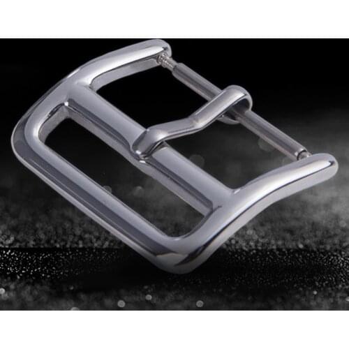 50pcs DIY For Samsung/Apple Watch 6 band Buckle 18mm 20mm 22mm button Stainless Steel Silver Polished Watchband Pin Belt Buckles