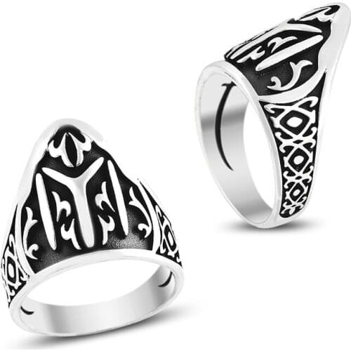 925 Silver Ottoman Style Designed Ring for Men