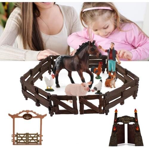 Craft Decoration Miniature Simulation PVC Farm Doorframe Ornament for Desktop Kids Educational Toys for Children Gifts