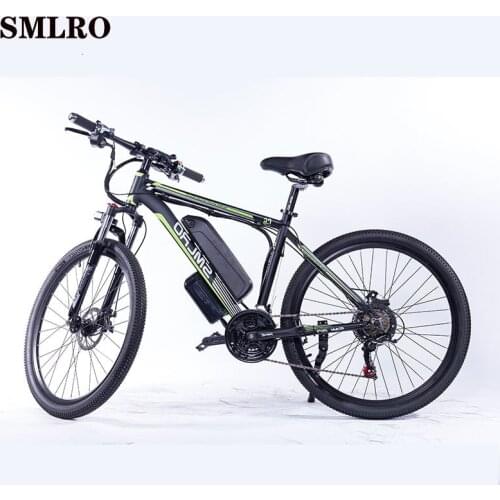 Can choose Samsung batteryf C6 26" Aluminum Electric Mountain Bike 7 Speed E-bike 48v Lithium 350w Electric Bicycle For Adults