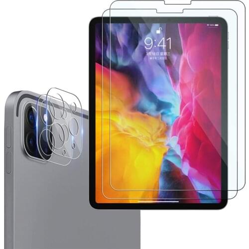 For 2020 iPad Pro 11 12.9 Metal Tempered Glass Screen Rear Camera Lens Film Protector for Apple iPad 12.9 11 Screen Protector