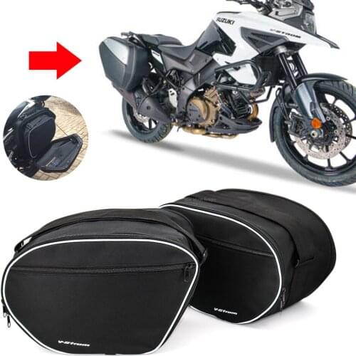 Motorcycle luggage bags Expandable Inner Bags Black Trunk Inner Bags For SUZUKI V-Strom 1050A / XT VSTROM 1050A