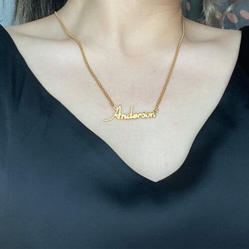 Stainless steel Anderson personalized custom custom name European and American cool fashion jewelry gifts for men and women