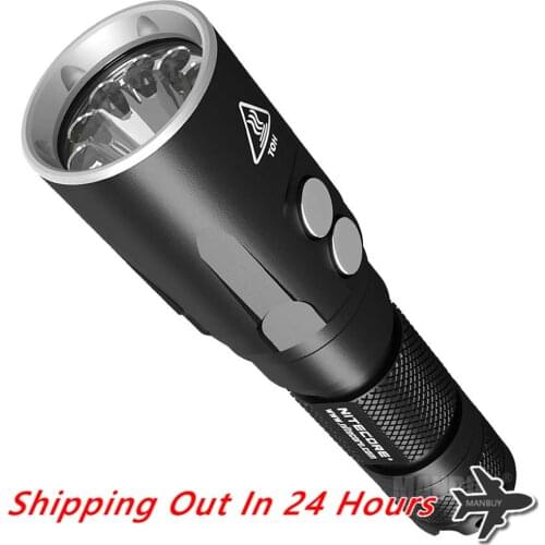 Nitecore DL20 100 Meters Submersible Diving Light 1000 LMs CREE XPL HI V3 White +Red LEDs Flashlight Underwater WaterProof Torch