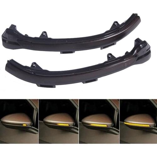 Smoked Side Mirror Sequential Blink Turn Signal Light For 2015-2018 Volkswagen MK7 Golf GTI Turn Signal Lights,Amber LED