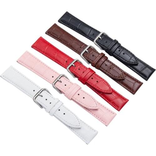 Watch Band Genuine Leather Straps 12mm 14mm 16mm 18mm 20mm 22mm 24mm Watch Accessories High Quality Brown Colors Watchbands