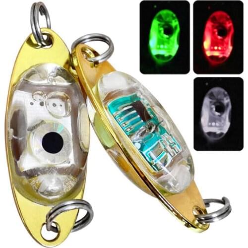 6 Cm/2.4 Inch LED Underwater Fishing Squid Deep Drop Fish Lure Light Flash Lamp