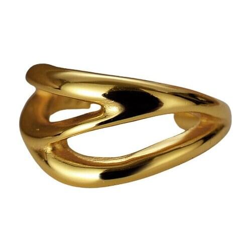 ONLY 1PC (No pierced) 10mm Authentic 925 Sterling silver Hollow-Out Rows Geometric CLIP Earrings jEWELRY TLE1233