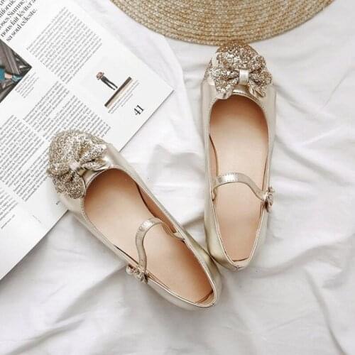 Lolita Kawaii Girl Tea Party Shoes Bowknot Princess Women Shoes Lovely Loli Mori girl Cos JK Uniform Lolita Shoes