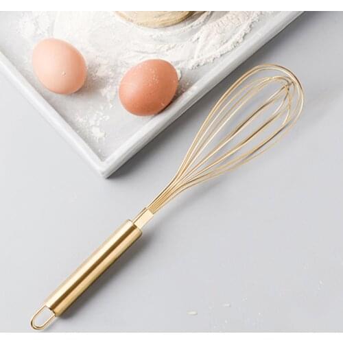Stainless Steel Egg Beater Hand Whisk Egg Mixer Tool Kitchen Utensil Baking Cake Tool