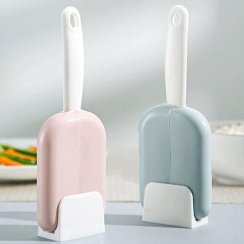 Creative Vertical Rice Spoon With Cover Automatic Opening Closing Rice Spoon Holder Rice Shovel Kitchen Tools