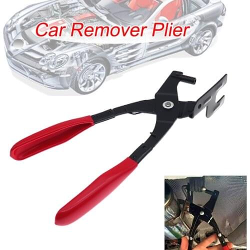 Car Exhaust Pipe Hanger Remover Plier Removal Stretcher Repair Carbon Steel Exhaust Hanger Rubber Blanket Removal Plier