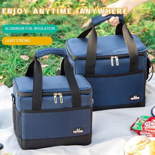 10L Thick Waterproof Outdoor Picnic Bag Insulated Bag Portable Handbag Lunch Box For Women Men Kids School Work Lunch Bag