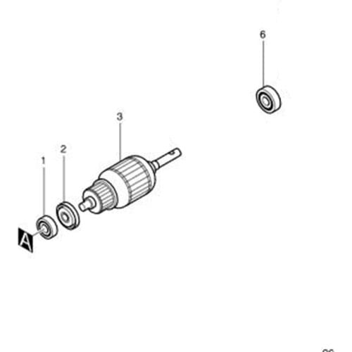 AC220-240V MAKITA 518632-4 Rotor Motor Armature for UB1100 Rotor
