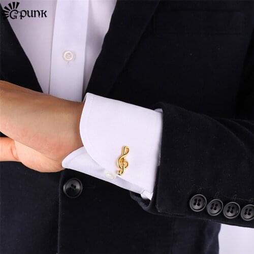 Music Note Cufflinks For Men Musical Notes Cuff Link Designer Cufflinks For French Shirts C2009G