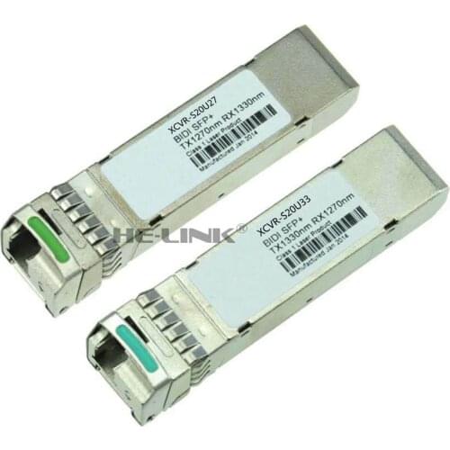 LODFIBER XCVR-S20U27/XCVR-S20U33 CI-ENA Compatible Pair of BiDi SFP 10G 20km Transceiver