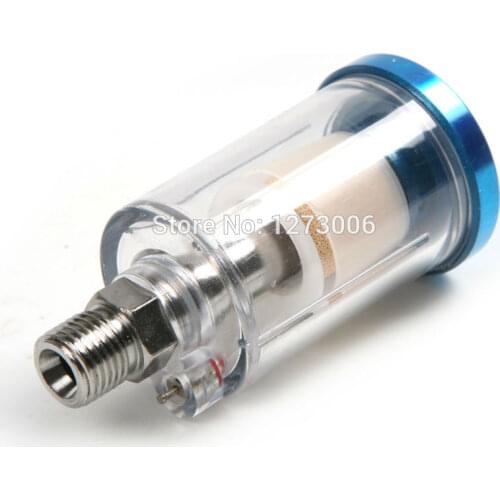 Good Quality 1Pcs 1/4 Mini Water Filter Oil Water Separator Filter Zinc Alloy For Air Compressor Spray Tool 8.5*4cm