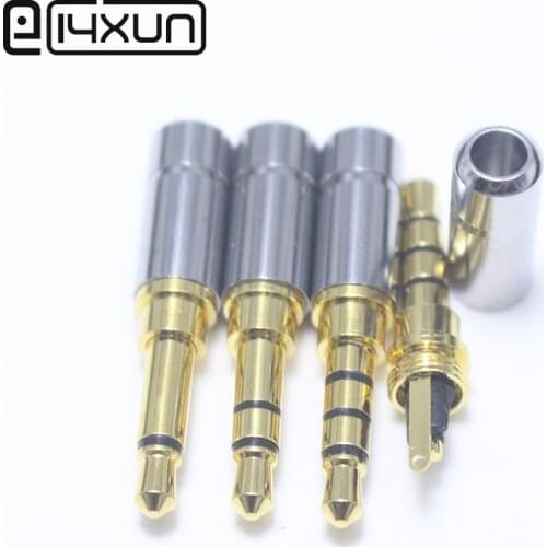 2Pcs Mini 3.5 mm 2 3 4 Pole Brass Plug Audio Jack Earphone Adapter Connector for DIY Mono / Stereo Headset Earphone