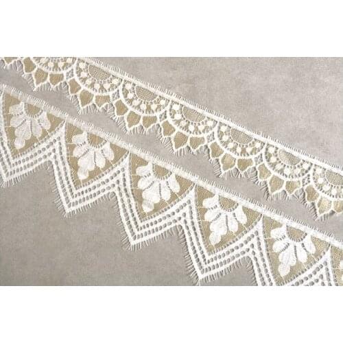 3meter gold eyelashes lace fabric DIY clothing sleeve skirt decoration lace accessories fabric wholesale