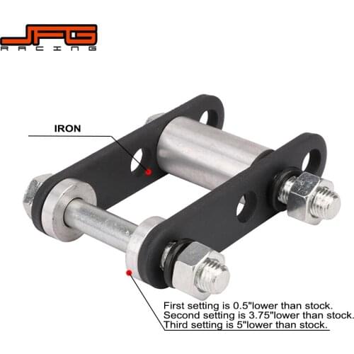 Motorcycle Iron Accessories Rear Lowering Kit Adapter Adjustable For YAMAHA Blaster YFS200 1988- 2001 2002 2003 2004 2005 2006