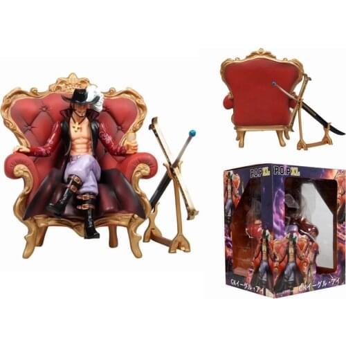 Anime O.n.e.P.i.e.c.e GK Nanbu Sea P.O.P Throne Hawkeye Dracule Mihawk Large Sofa Model Boxed Figure