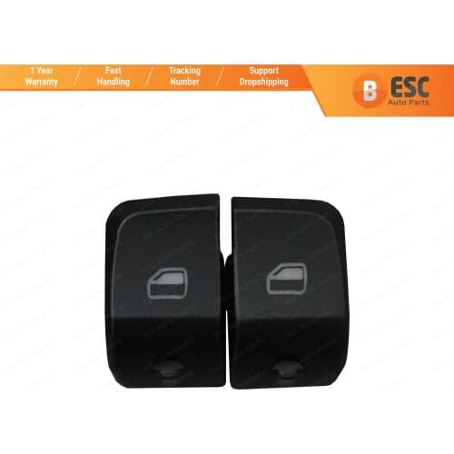 ESC EDP676 2 Pieces Power Window Switch Button Cover Cap Front Left Hand Driver Side for Audi A4 A5 Q5