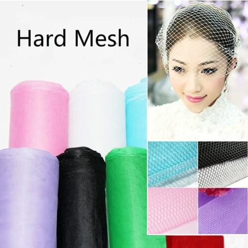 Buulqo 3meters/lot 180cm width The United States hard tulle mesh fabric for wedding dress skirt yarn cloth fabric by meters